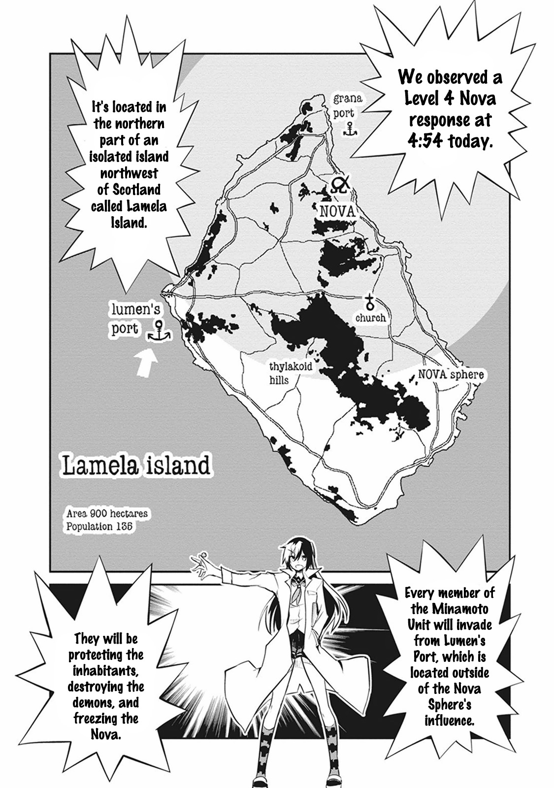 Kaimetsuou to 12-nin no Hoshi no Miko Chapter 7.1 page 4 - Chapter 7.1: Dead Set Island Pt.1