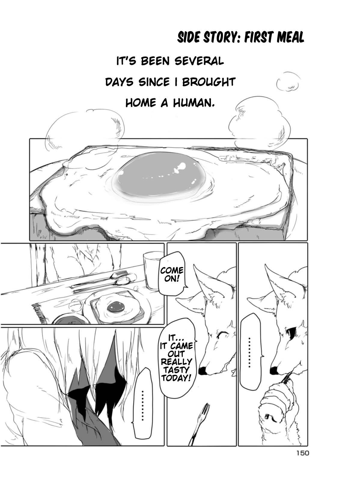 Kainushi Juujin to Pet Joshikousei Chapter 16.5 page 1 - Chapter 16.5: First Meal