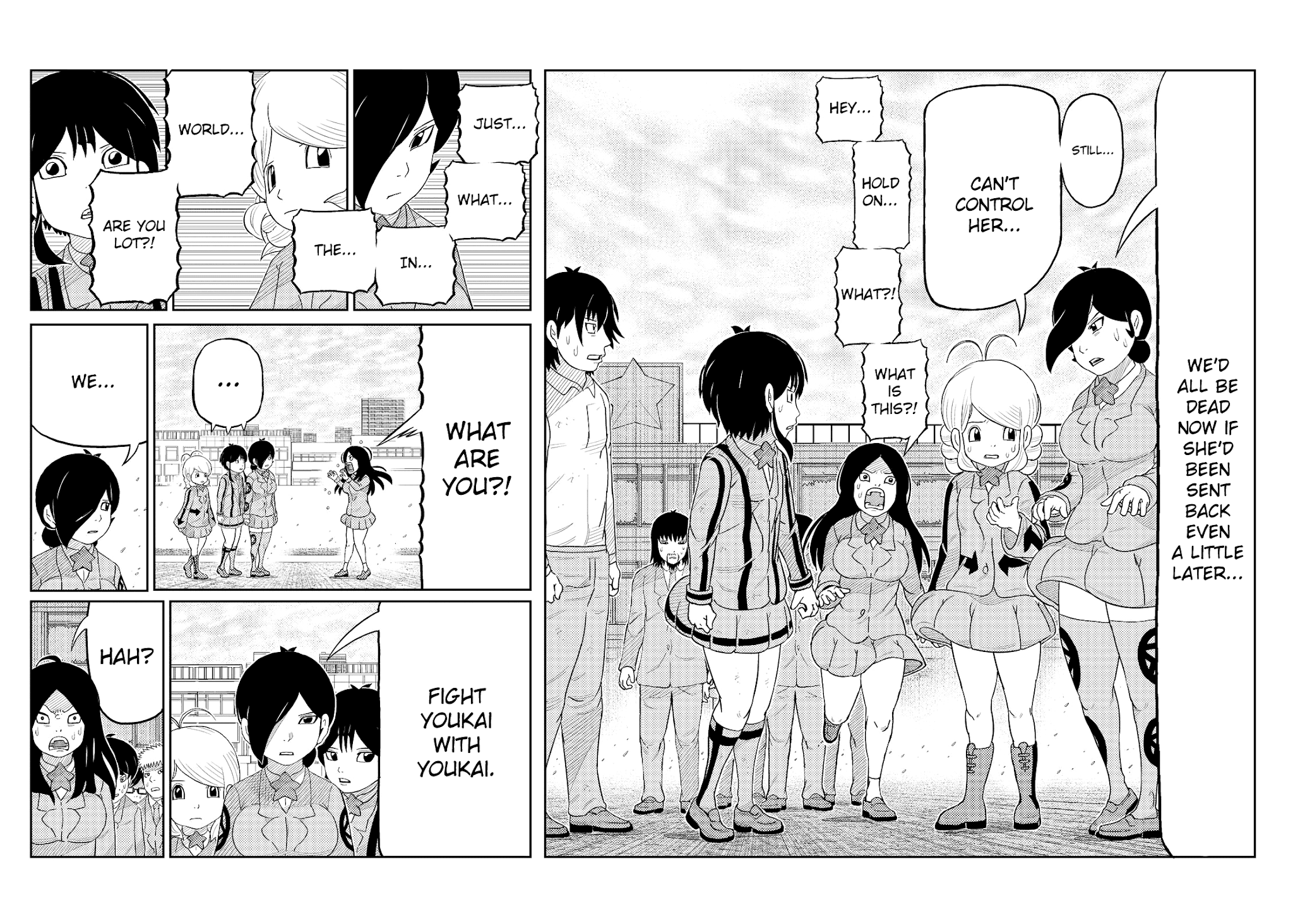 Kaiten One Chapter 9 page 13 - Chapter 9: The Youkai Hunter Trio