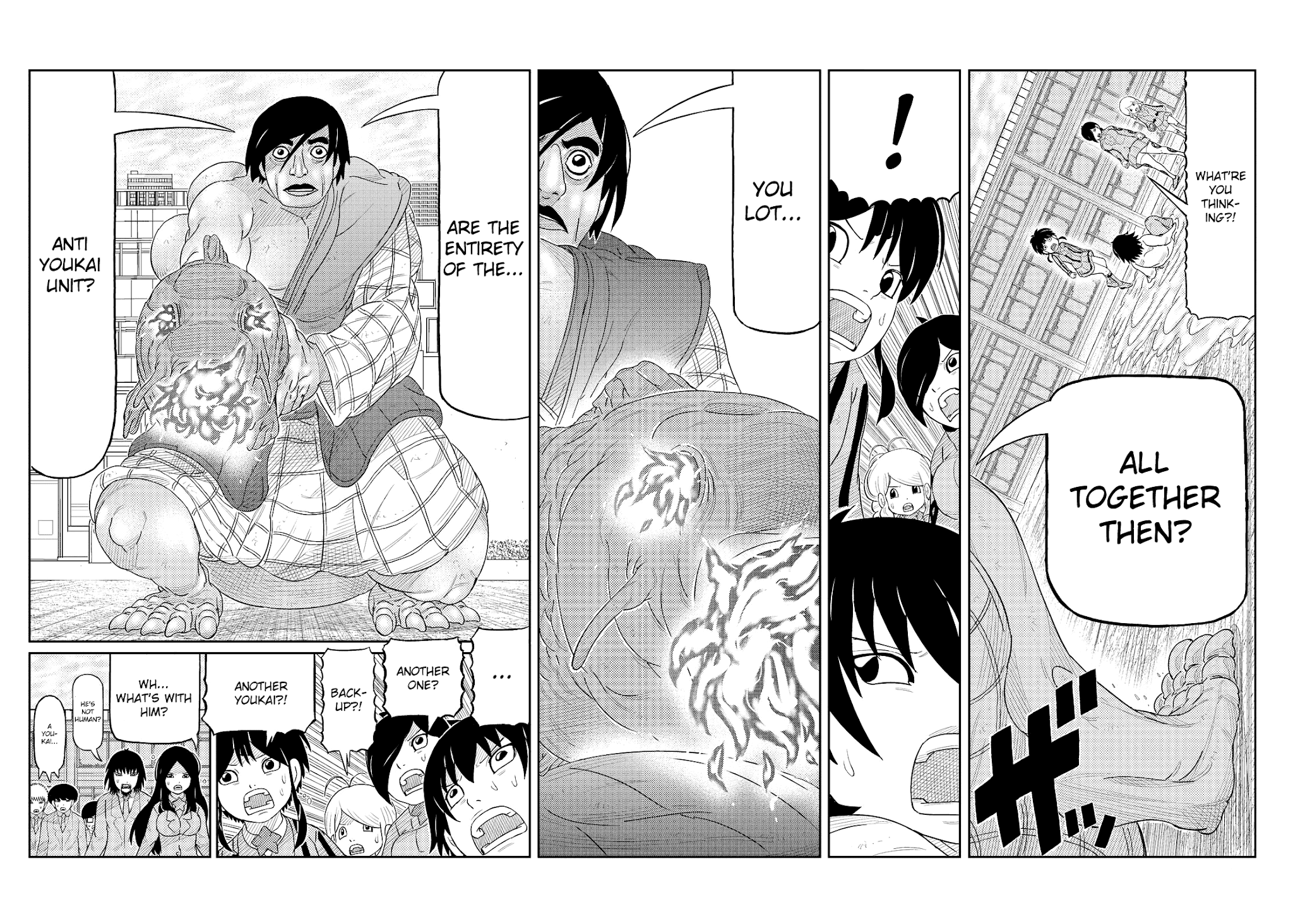 Kaiten One Chapter 9 page 4 - Chapter 9: The Youkai Hunter Trio
