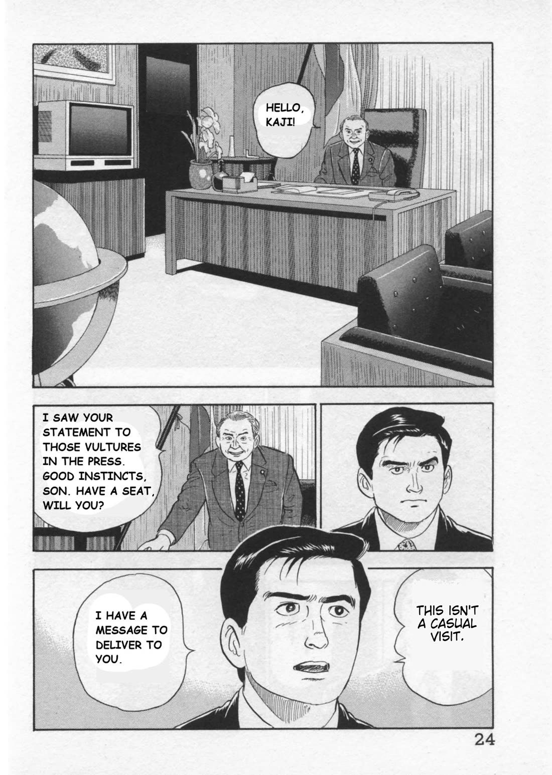 Kaji Ryuusuke no Gi Chapter 35 page 26 - Chapter 35: Prime Minister's Press Conference