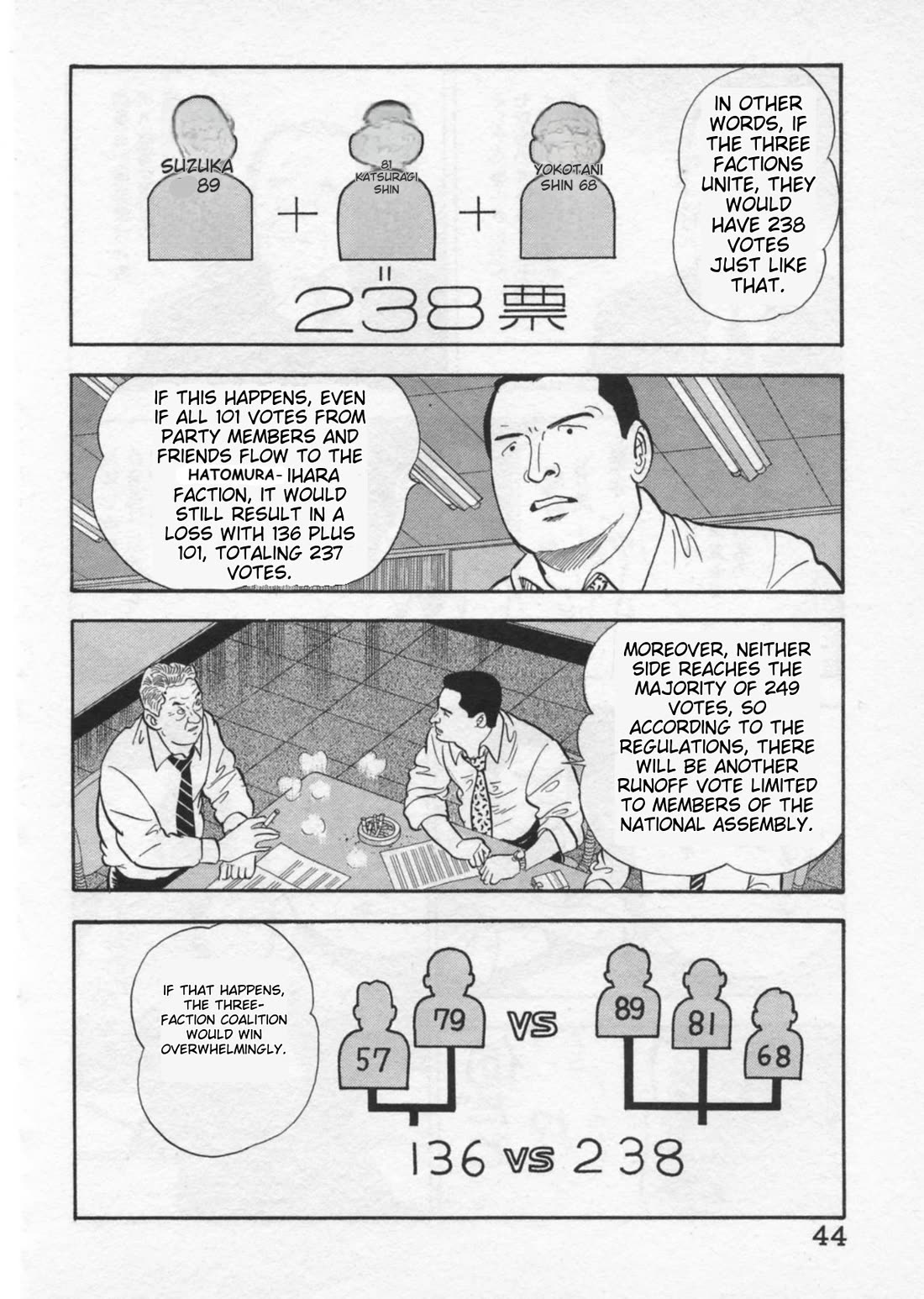Kaji Ryuusuke no Gi Chapter 36 page 16 - Chapter 36: The Prime Minister's Resignation