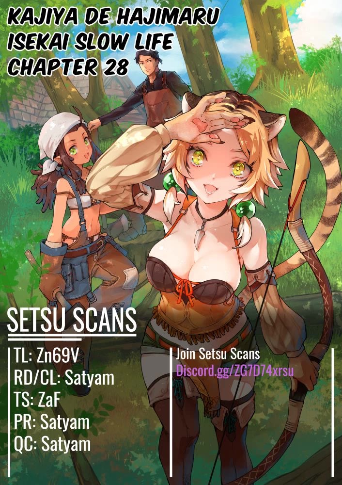 Kajiya de Hajimeru Isekai Slow Life Chapter 28 page 1 - Chapter 28