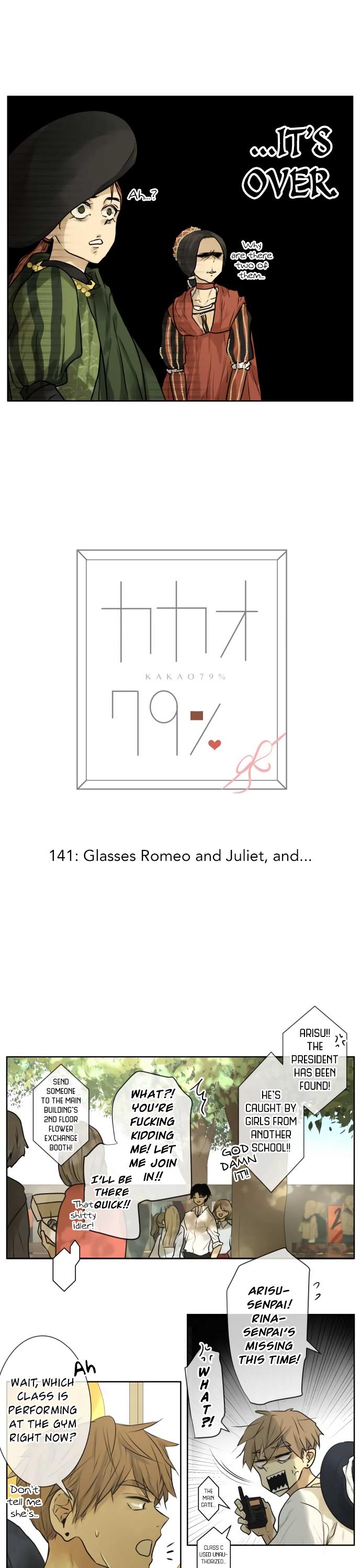 Kakao 79% Chapter 141 page 5 - Chapter 141: Glasses Romeo and Juliet, and…