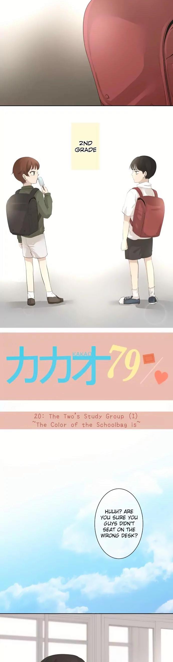 Kakao 79% Chapter 20 page 2 - Chapter 20 : The Two's Study Group (1) ~The Color of the Schoolbag~