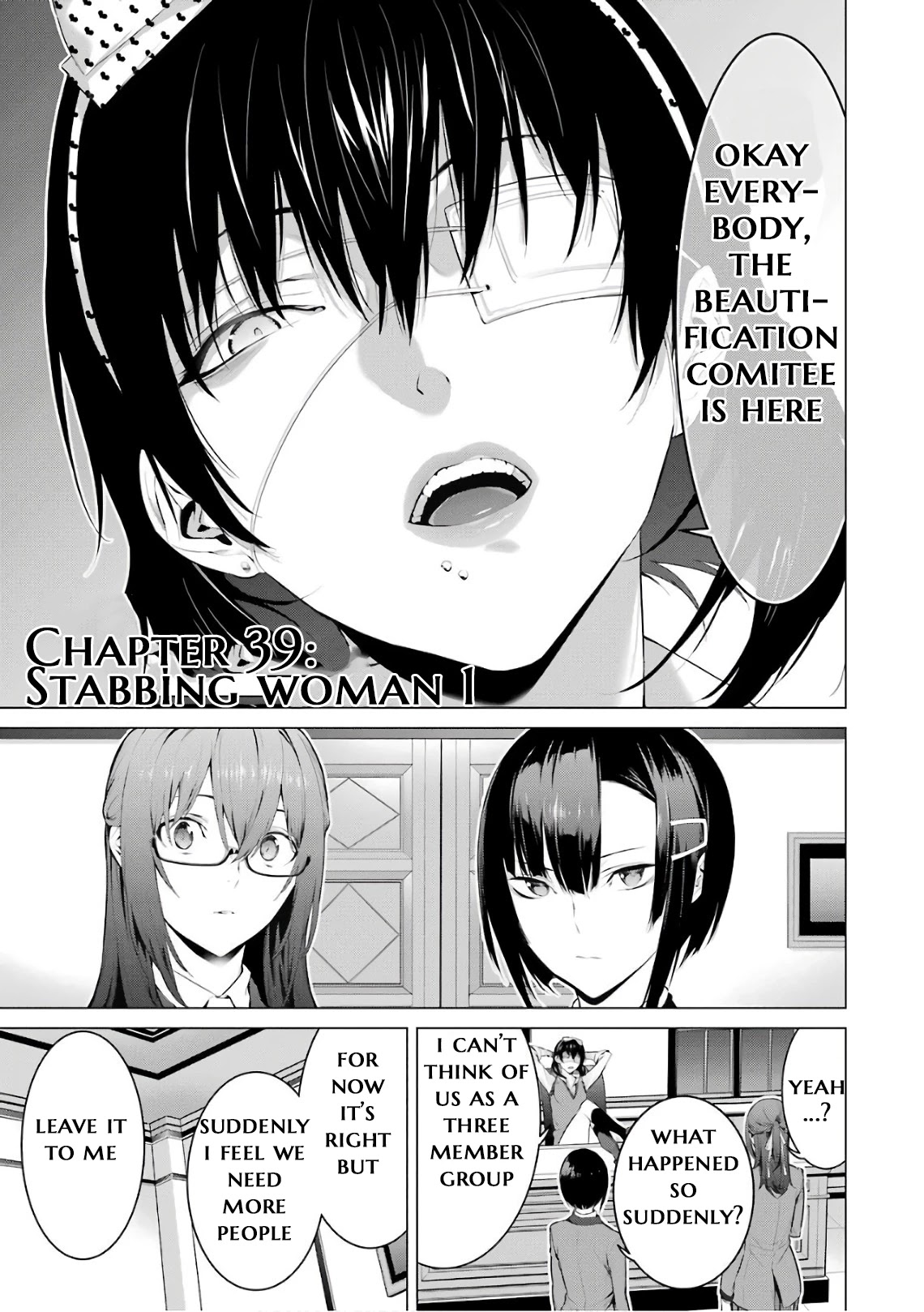 Kakegurui Midari Chapter 39 page 1 - Chapter 39: Stabbing woman 1