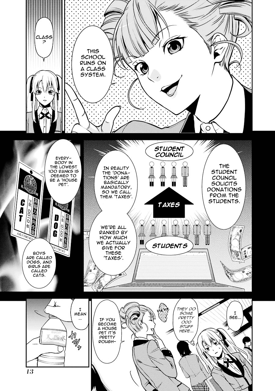 Kakegurui Twin Chapter 1 page 14 - Chapter 1 : The girl called Saotome Mary