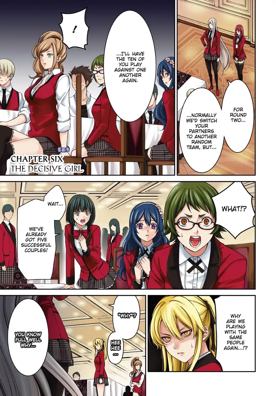 Kakegurui Twin Chapter 6 page 1 - Chapter 6: THE DECISIVE GIRL