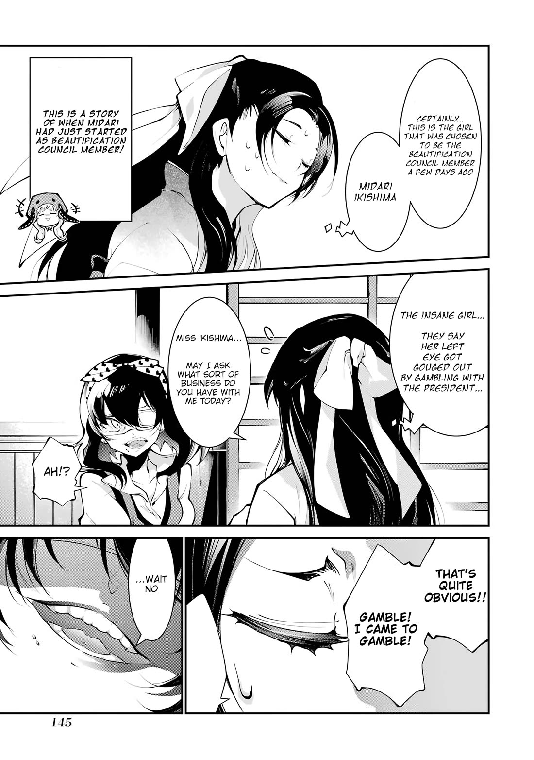 Kakegurui - Yorozu: Official Comic Anthology Chapter 15 page 3 - Chapter 15: The Girl Who Really Wants to Stab
