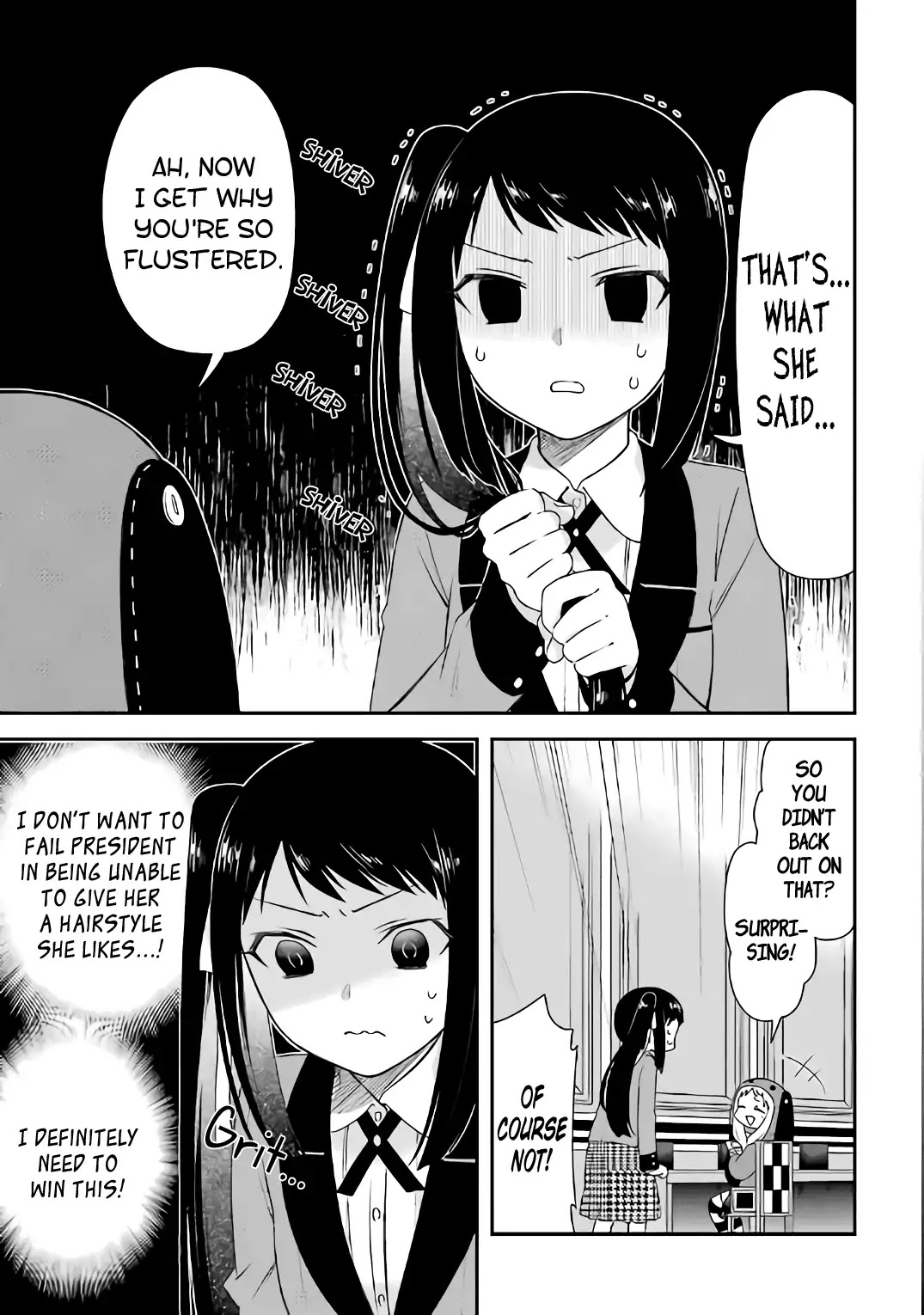 Kakegurui - Yorozu: Official Comic Anthology Chapter 16 page 5 - Chapter 16: Kirari and Sayaka's Heart Thumping Hair Catalog (Asuka Takana)