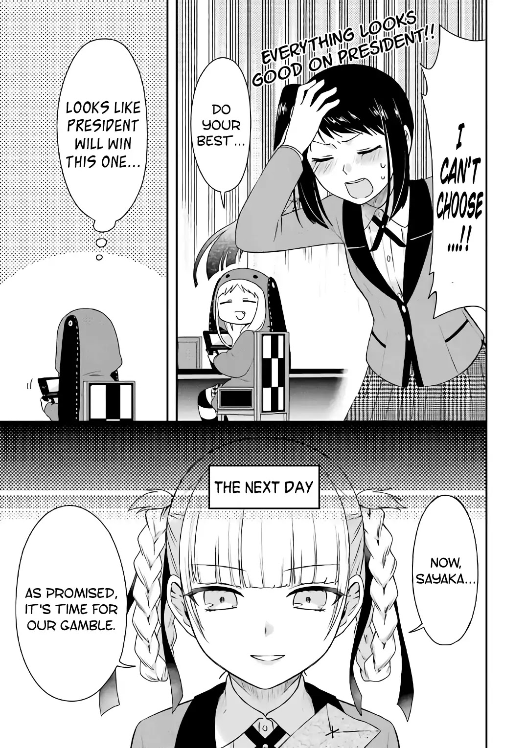 Kakegurui - Yorozu: Official Comic Anthology Chapter 16 page 7 - Chapter 16: Kirari and Sayaka's Heart Thumping Hair Catalog (Asuka Takana)