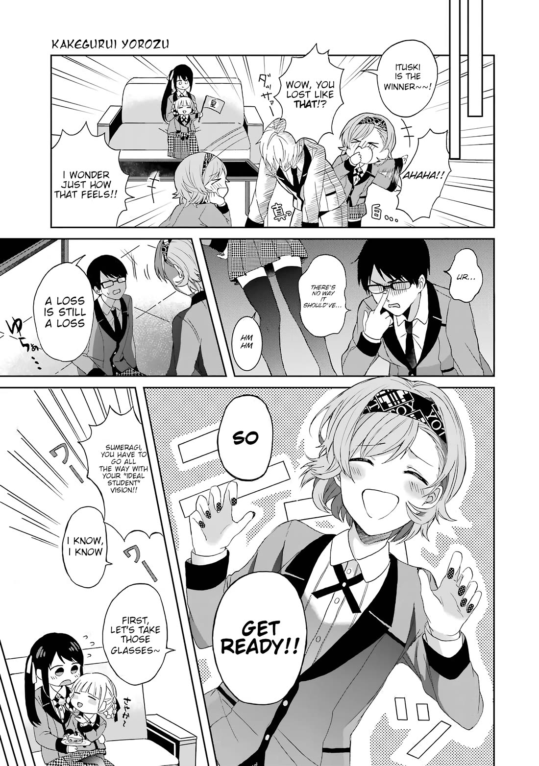 Kakegurui - Yorozu: Official Comic Anthology Chapter 17 page 9 - Chapter 17: Image Change! The Battle for Jurisdiction