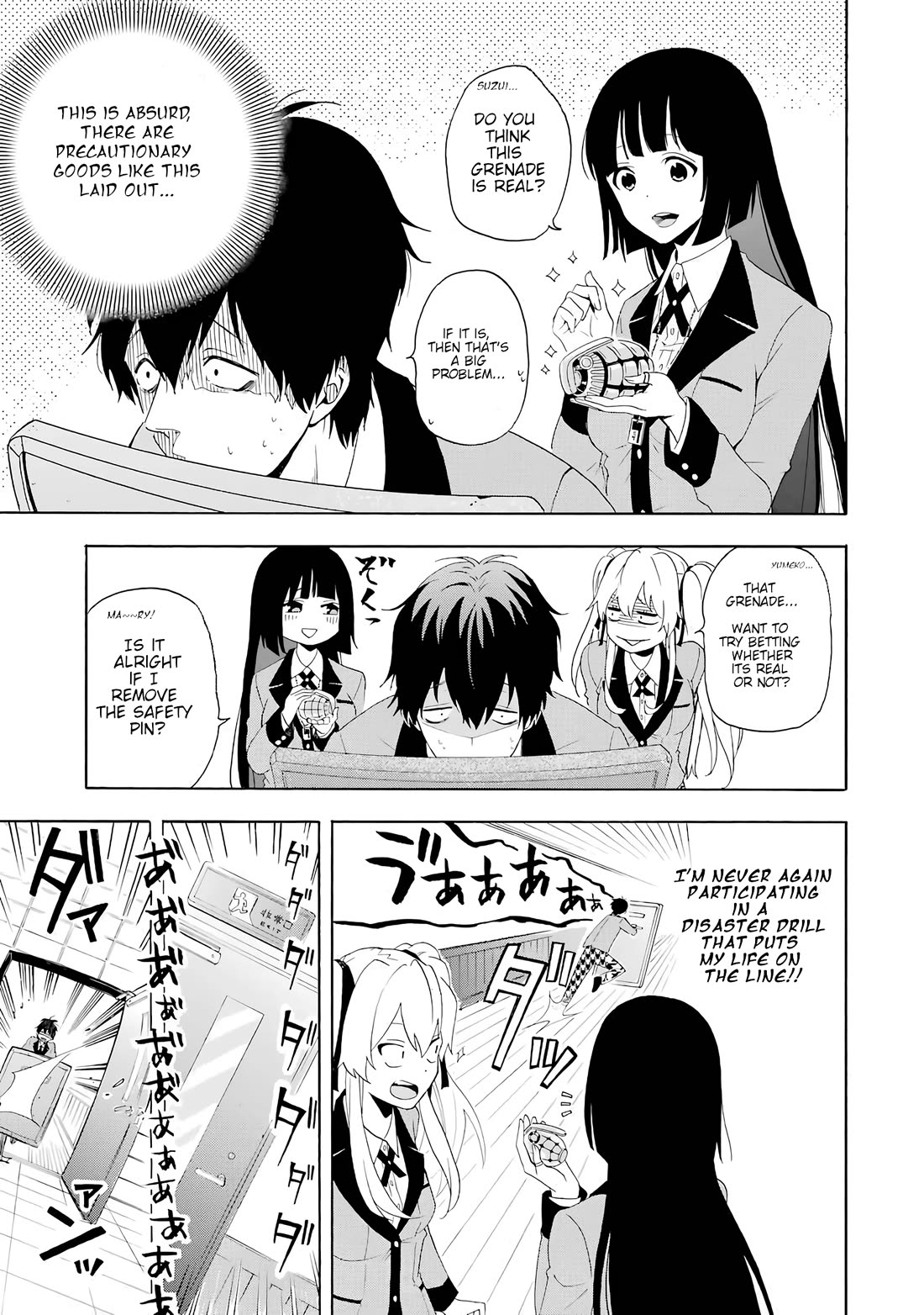 Kakegurui - Yorozu: Official Comic Anthology Chapter 2 page 7 - Chapter 2: Disaster-Drill Man