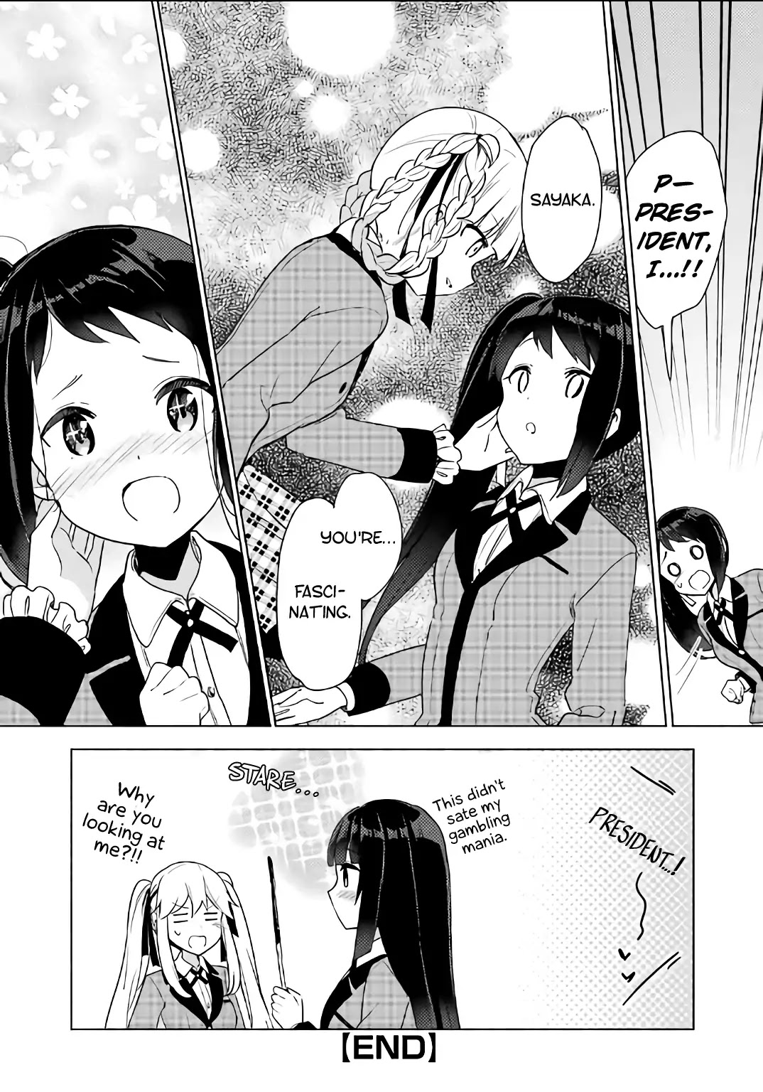 Kakegurui - Yorozu: Official Comic Anthology Chapter 9 page 12 - Chapter 9: Sayaka and Yumeko's Love Gamble (Tachi)