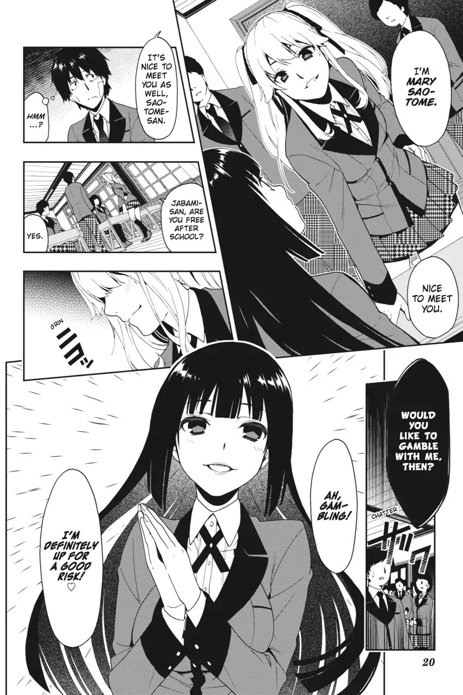 Kakegurui Chapter 1 page 20 - Chapter 1: Jyabami Yumeko
