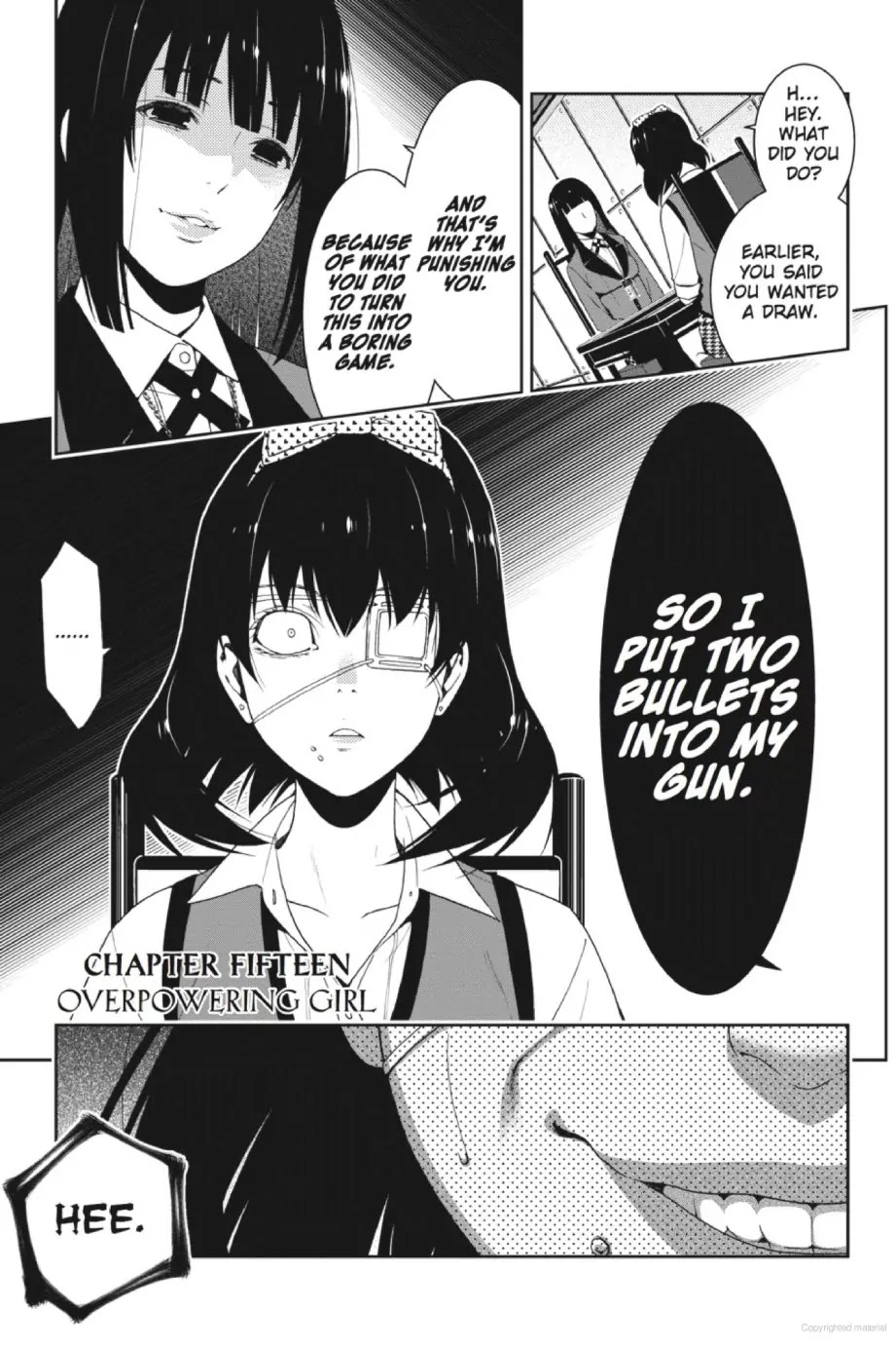 Kakegurui Chapter 15 page 1 - Chapter 15: Overpowering Girl