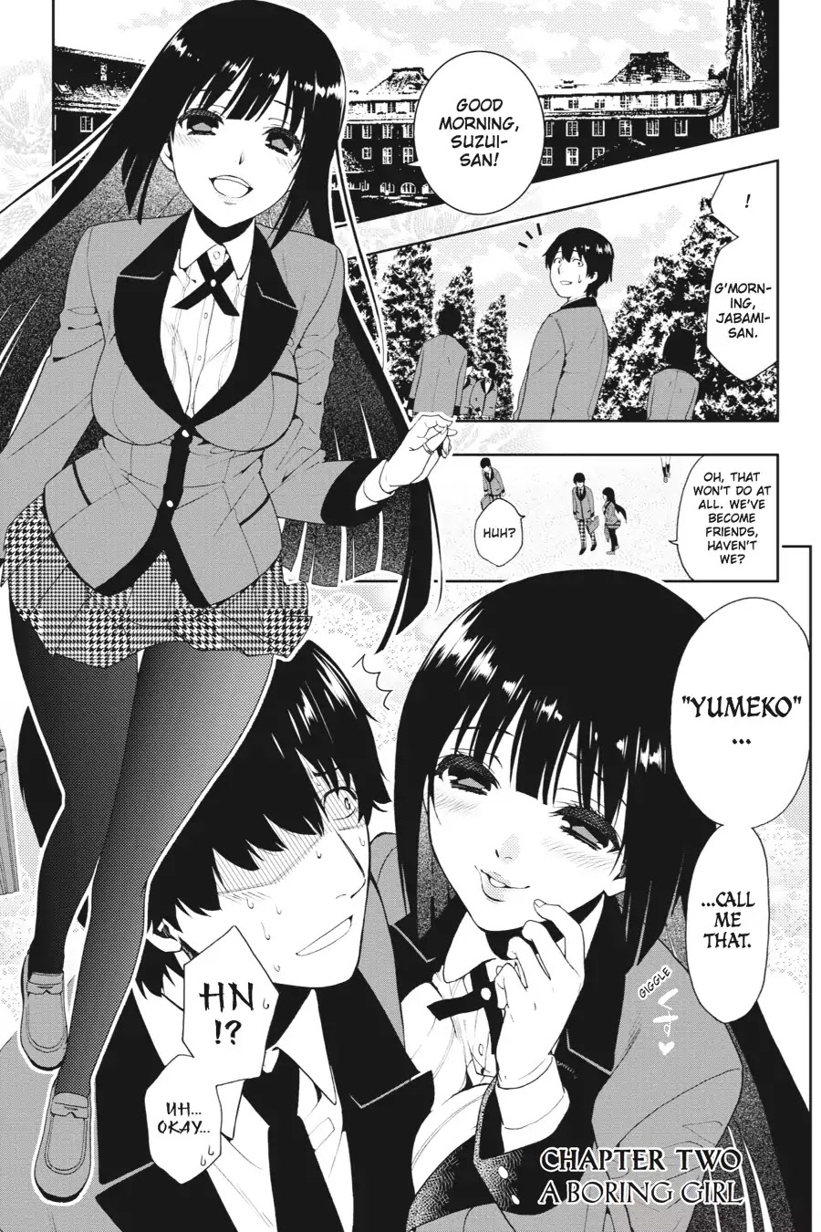 Kakegurui Chapter 2 page 1 - Chapter 2: A Boring Girl