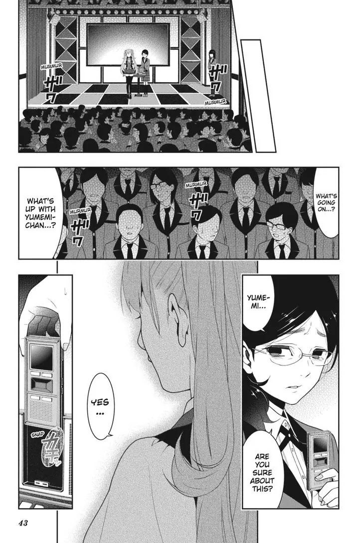 Kakegurui Chapter 21 page 44 - Chapter 21: Dream Singing Girl
