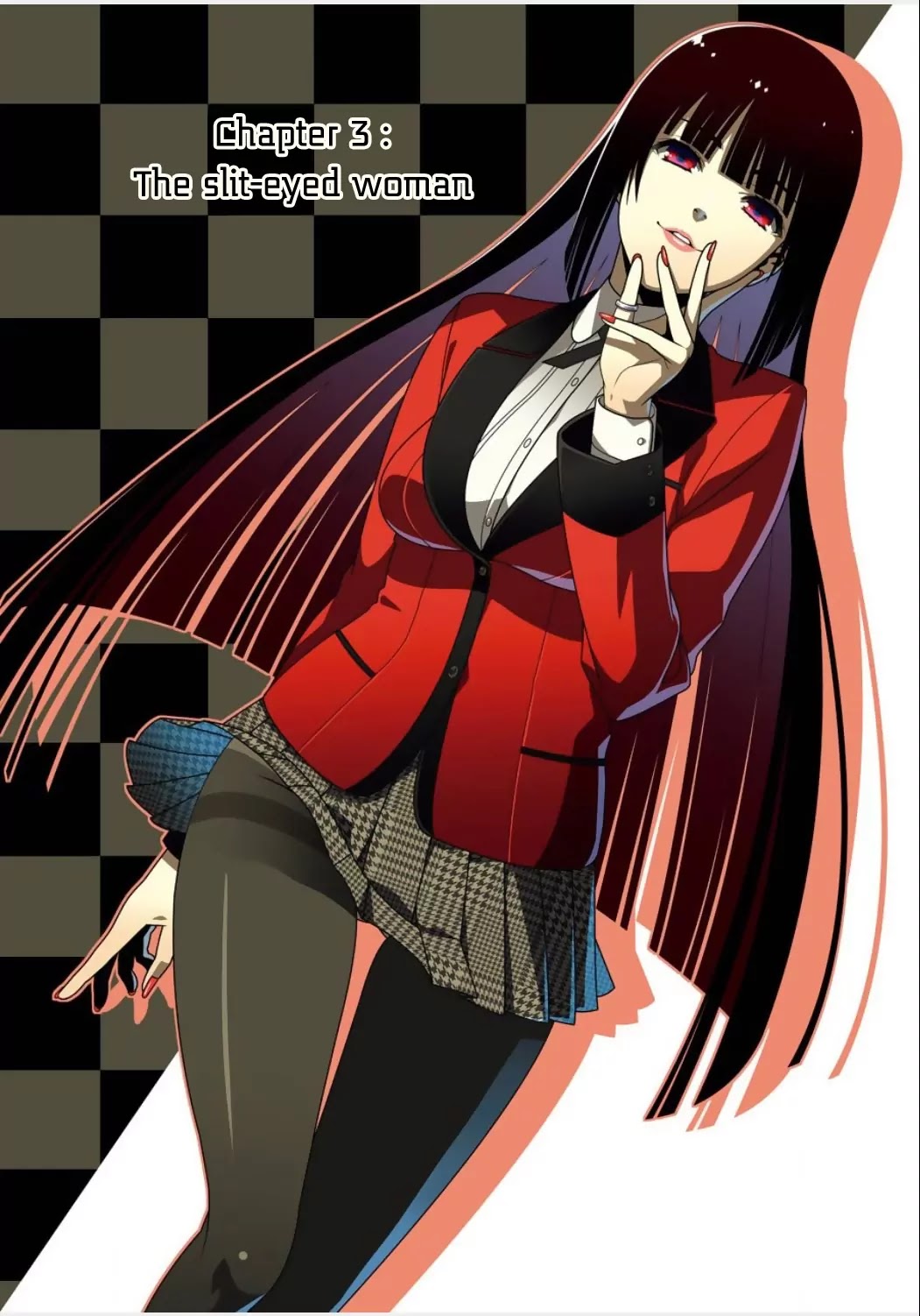 Kakegurui Chapter 3 page 1 - Chapter 3: The slit-eyed woman