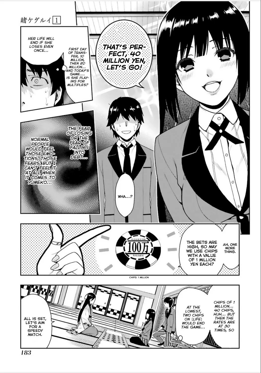 Kakegurui Chapter 3 page 34 - Chapter 3: The slit-eyed woman