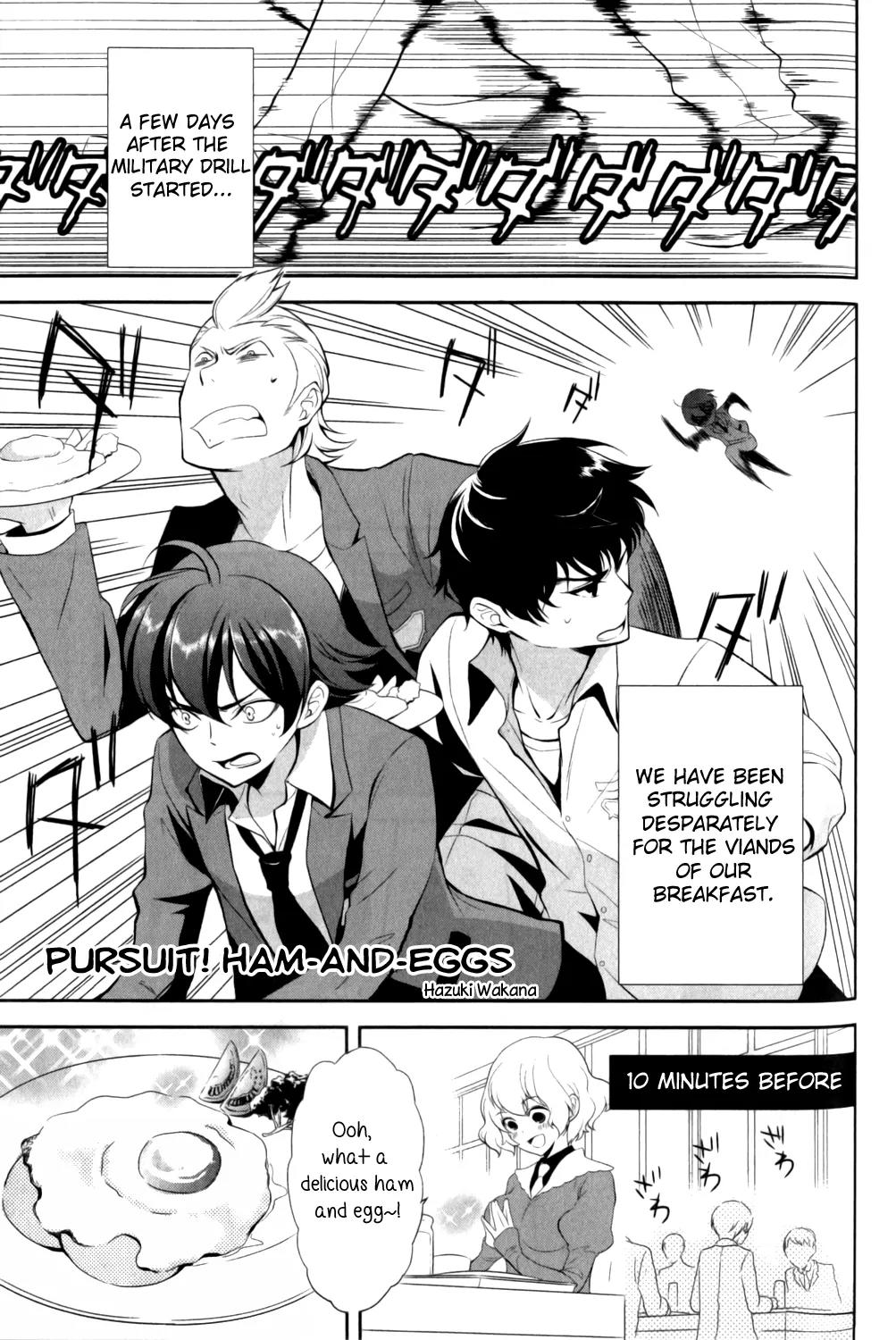 Kakumeiki Valvrave Anthology Comic Chapter 5 page 1 - Chapter 5: Pursuit! Ham-and-Eggs