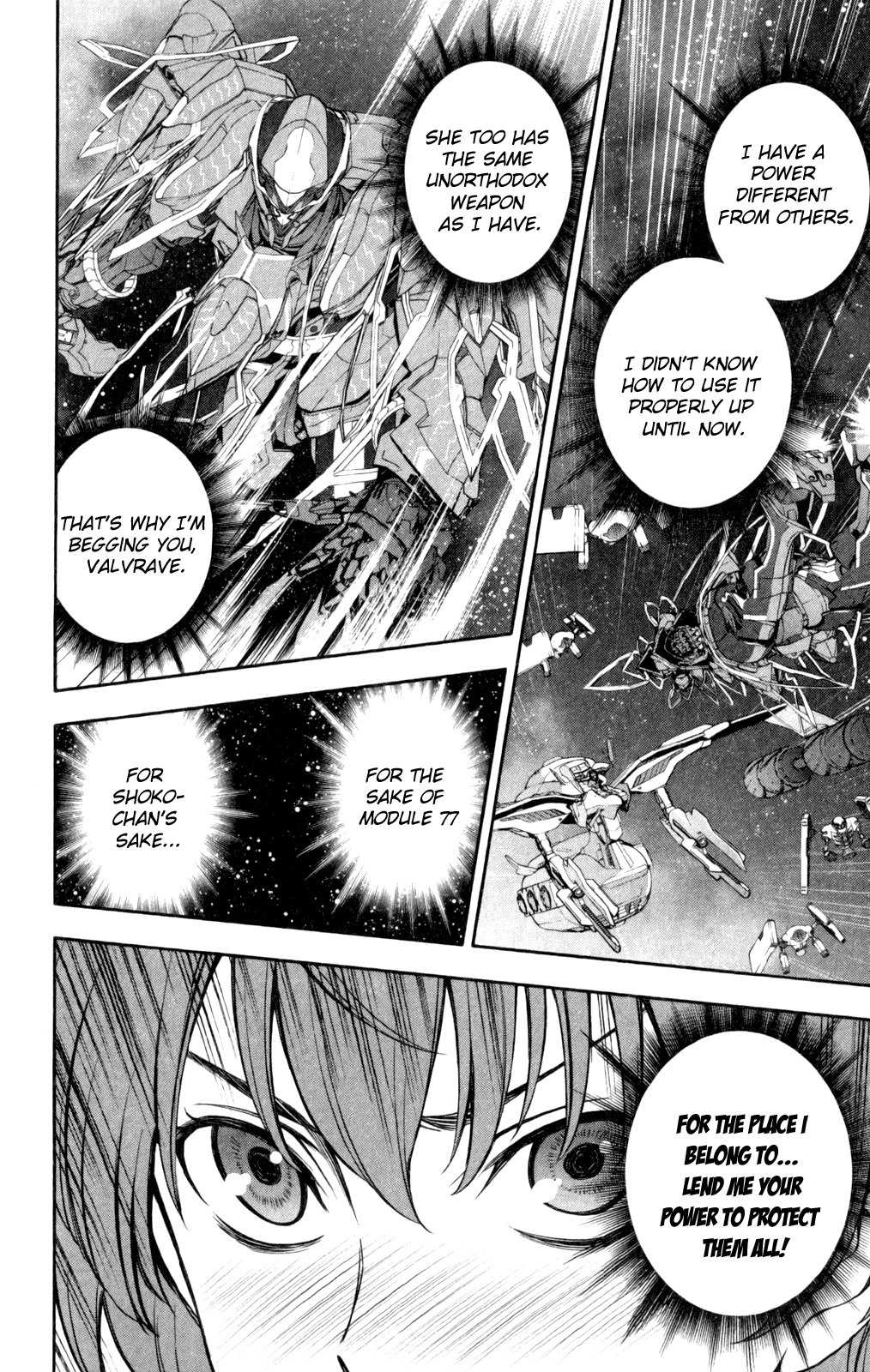 Kakumeiki Valvrave Chapter 3.2 page 38 - Chapter 3 v2 : The Girld who was Called the "Little Witch"