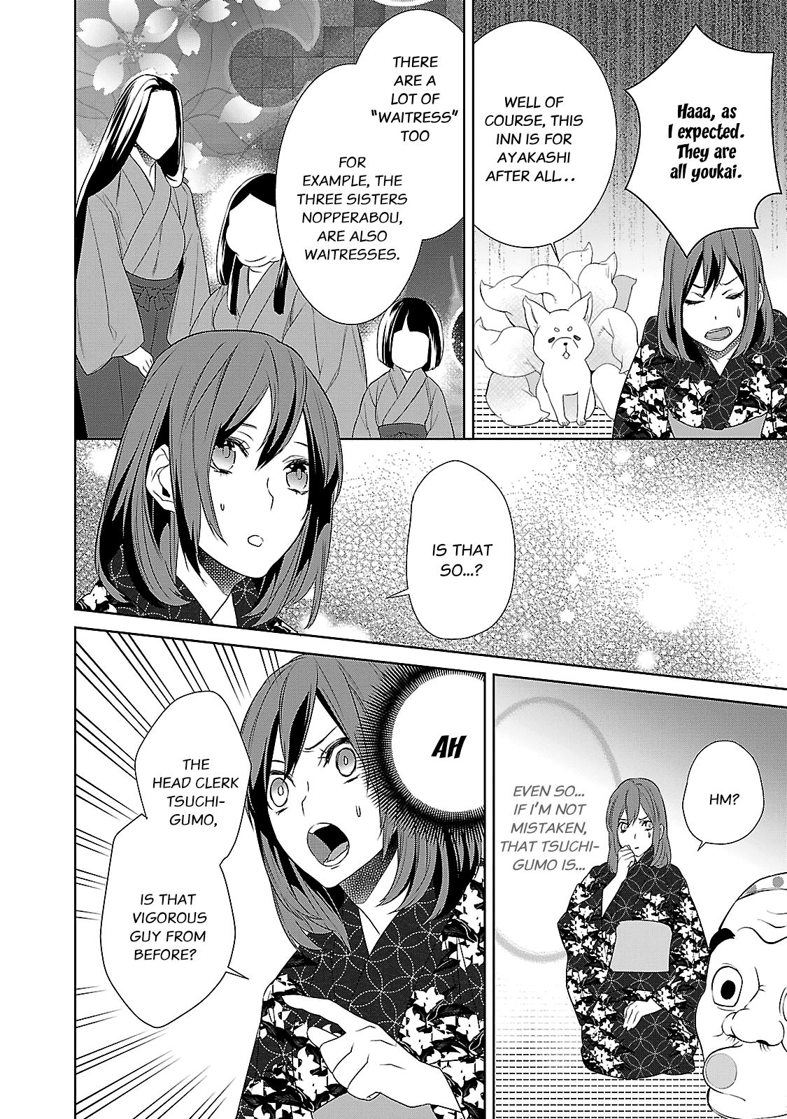 Kakuriyo no Yadomeshi: Ayakashi Oyado ni Yomeiri Shimasu. Chapter 3 page 22 - Chapter 3: Chapter 3
