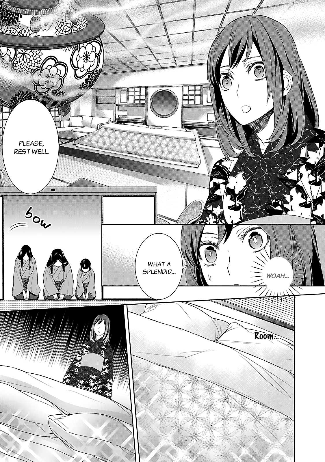 Kakuriyo no Yadomeshi: Ayakashi Oyado ni Yomeiri Shimasu. Chapter 3 page 5 - Chapter 3: Chapter 3