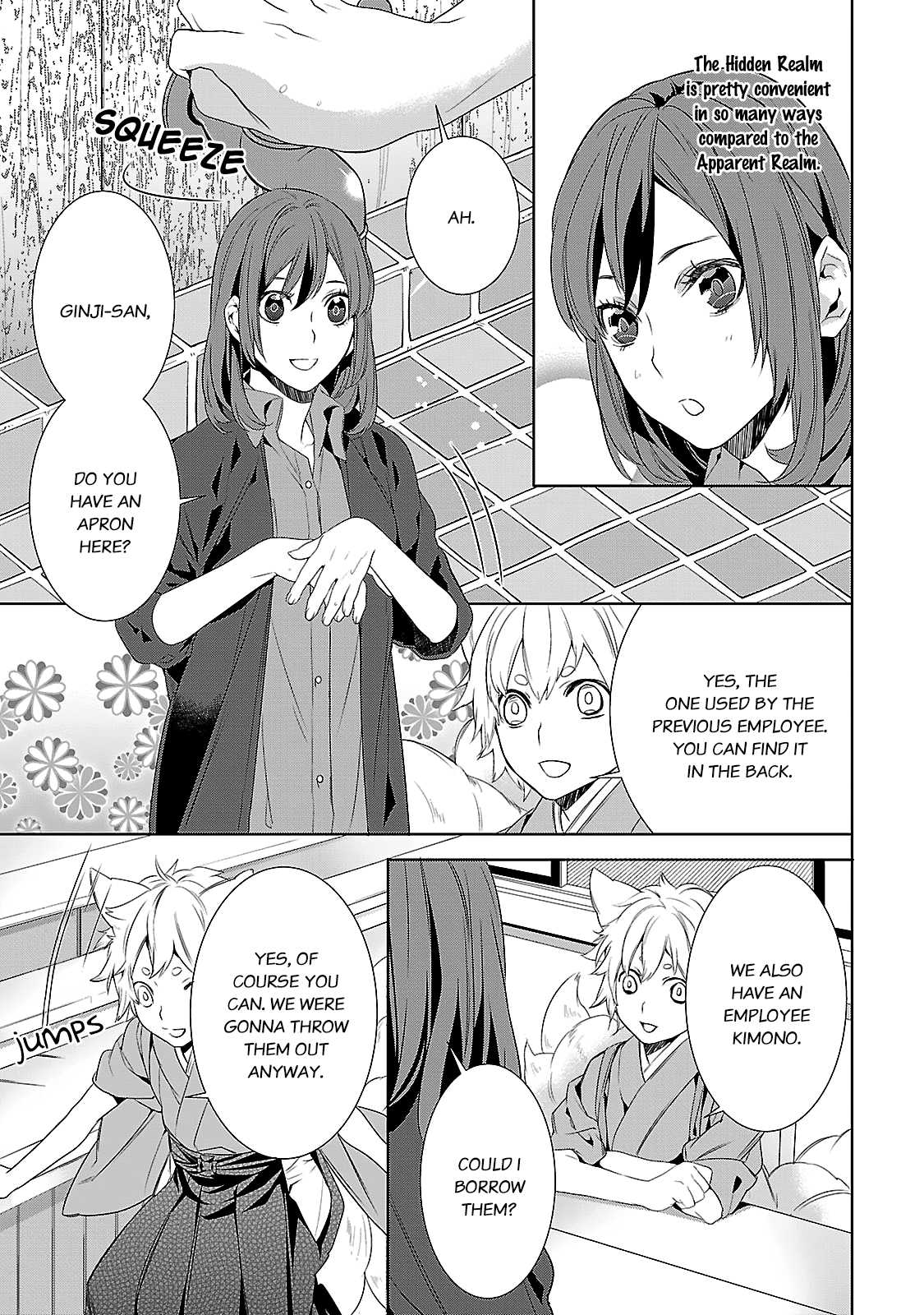 Kakuriyo no Yadomeshi: Ayakashi Oyado ni Yomeiri Shimasu. Chapter 4 page 37 - Chapter 4: 4