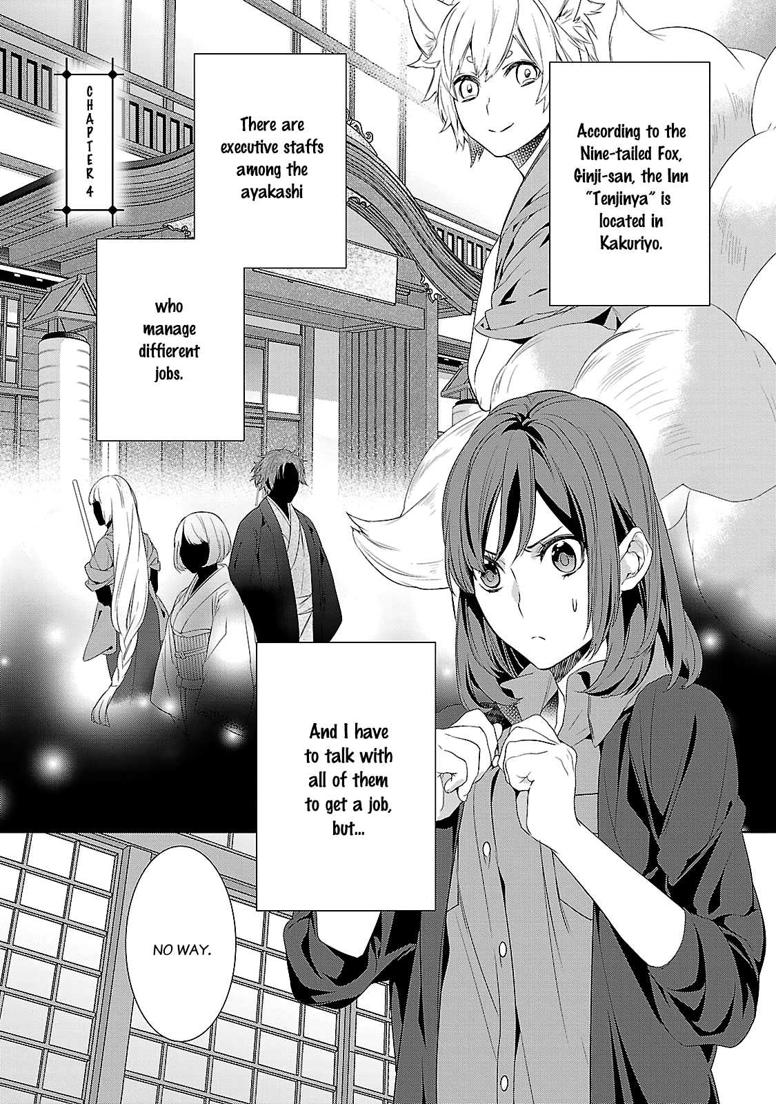 Kakuriyo no Yadomeshi: Ayakashi Oyado ni Yomeiri Shimasu. Chapter 4 page 4 - Chapter 4: 4