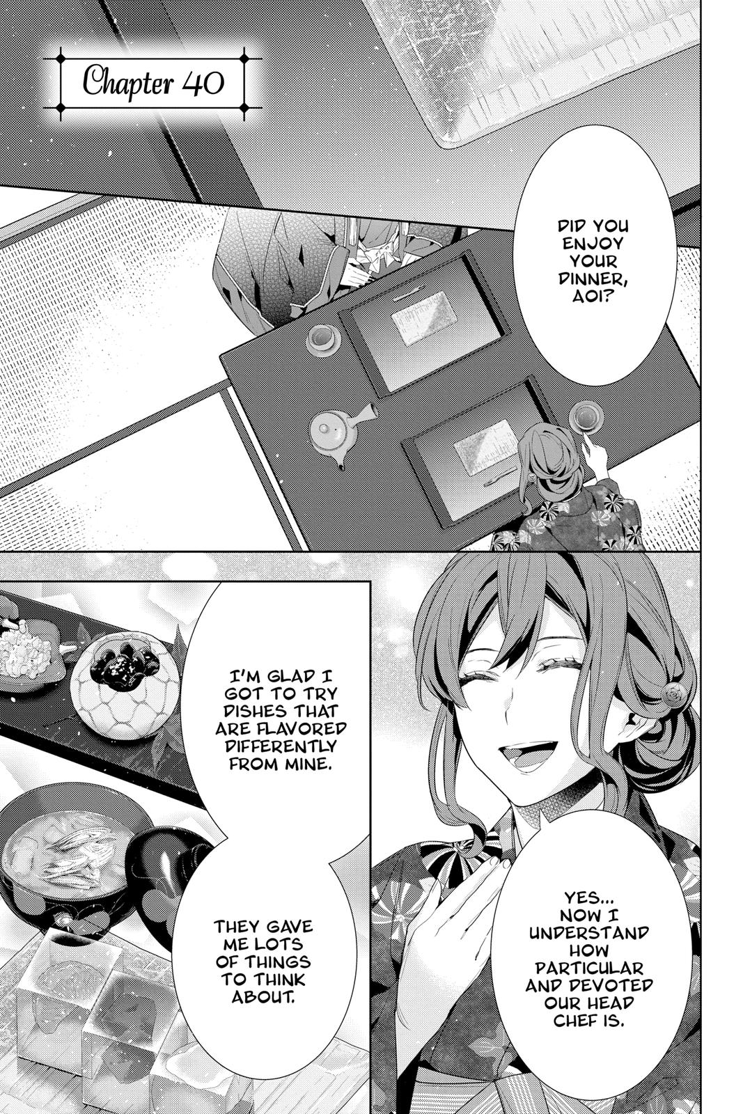 Kakuriyo no Yadomeshi: Ayakashi Oyado ni Yomeiri Shimasu. Chapter 40 page 1 - Chapter 40