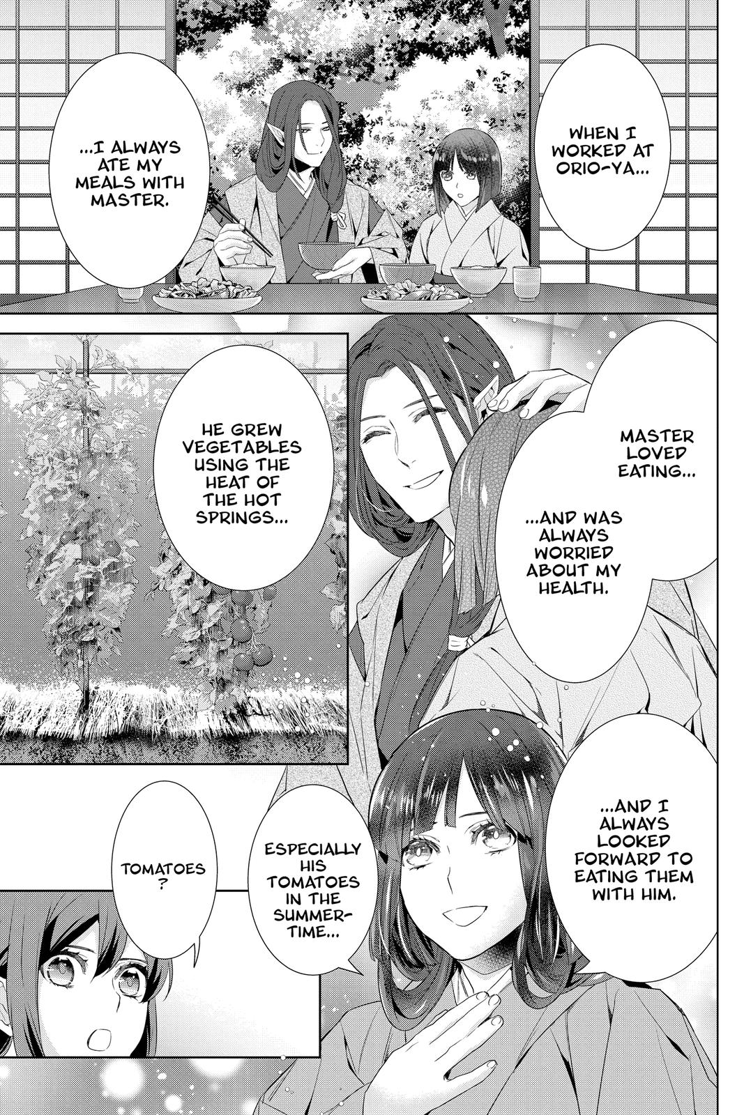 Kakuriyo no Yadomeshi: Ayakashi Oyado ni Yomeiri Shimasu. Chapter 43 page 7 - Chapter 43