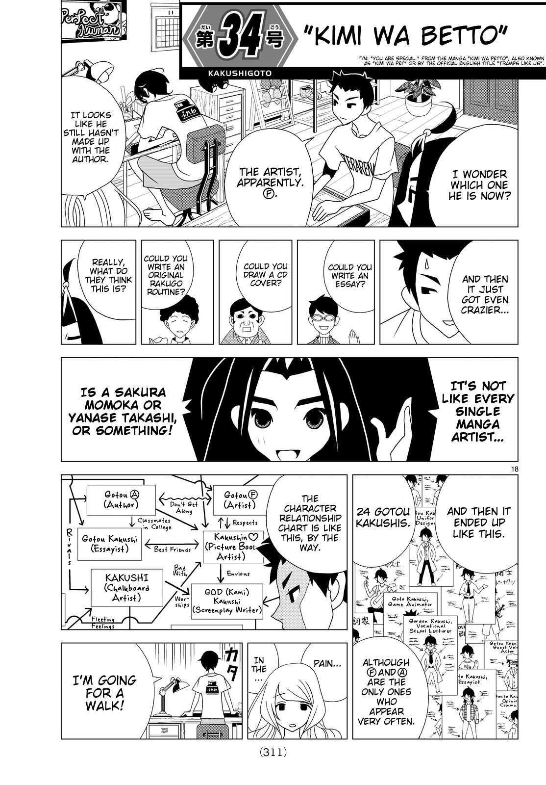 Kakushigoto Chapter 34 page 1 - Chapter 34: "Kimi wa Betto"