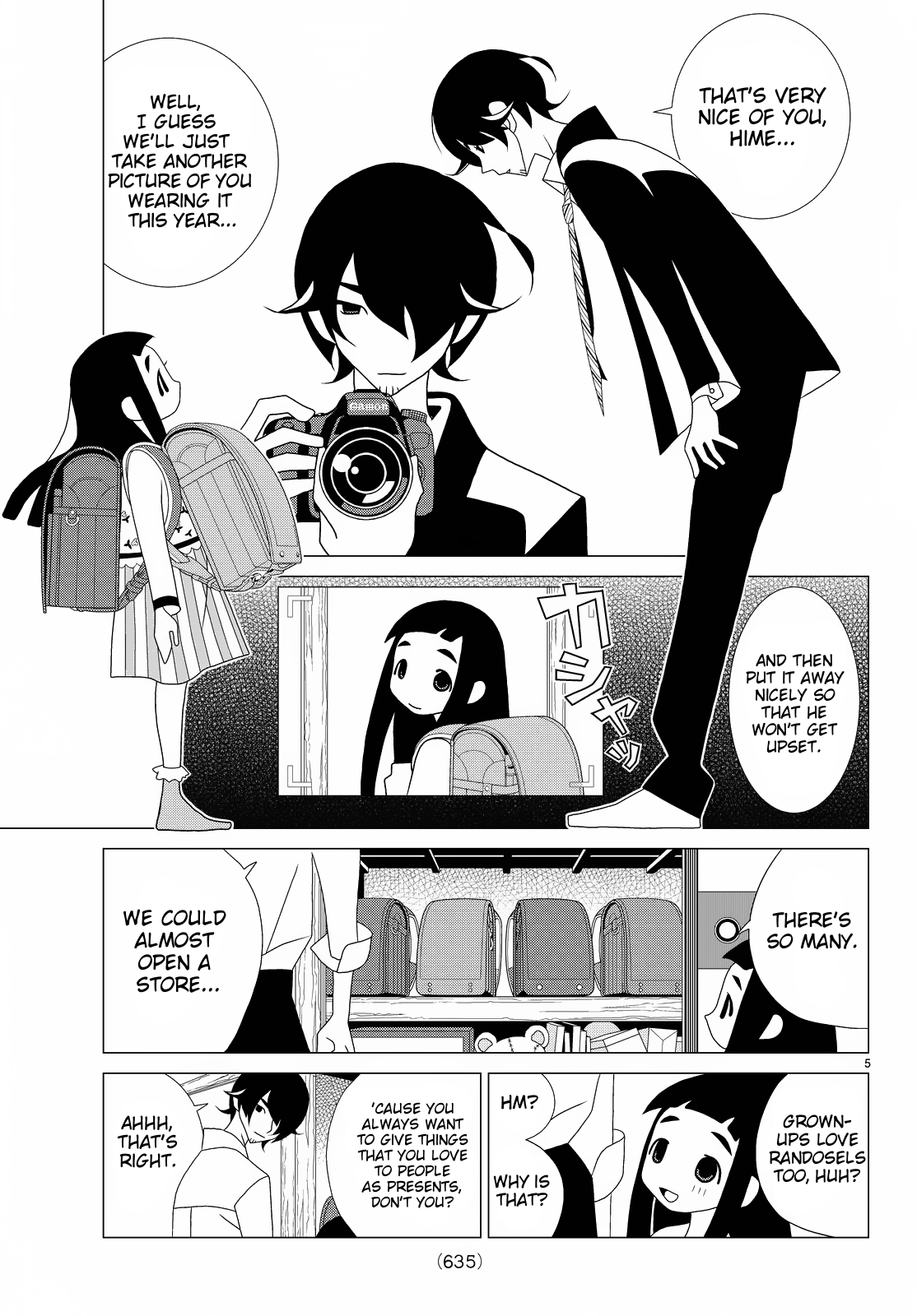 Kakushigoto Chapter 62 page 5 - Chapter 62: School Randosel
