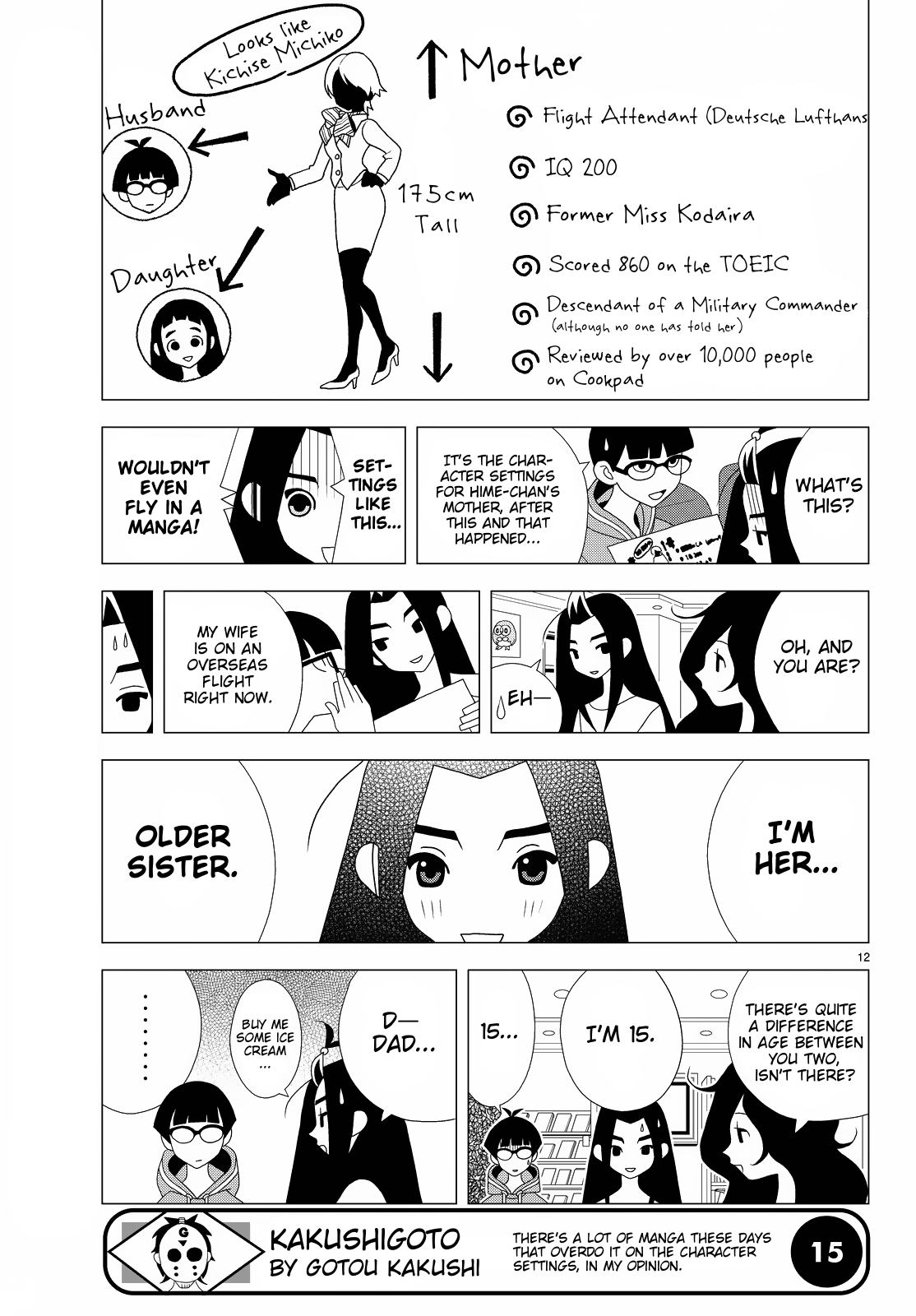 Kakushigoto Chapter 67 page 3 - Chapter 67: Settei Kajou Children