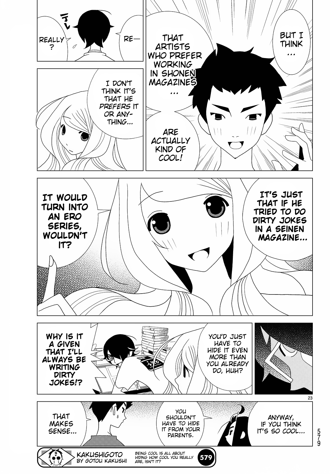 Kakushigoto Chapter 79 page 4 - Chapter 79: P.S. Tenki Desu, Shinpai