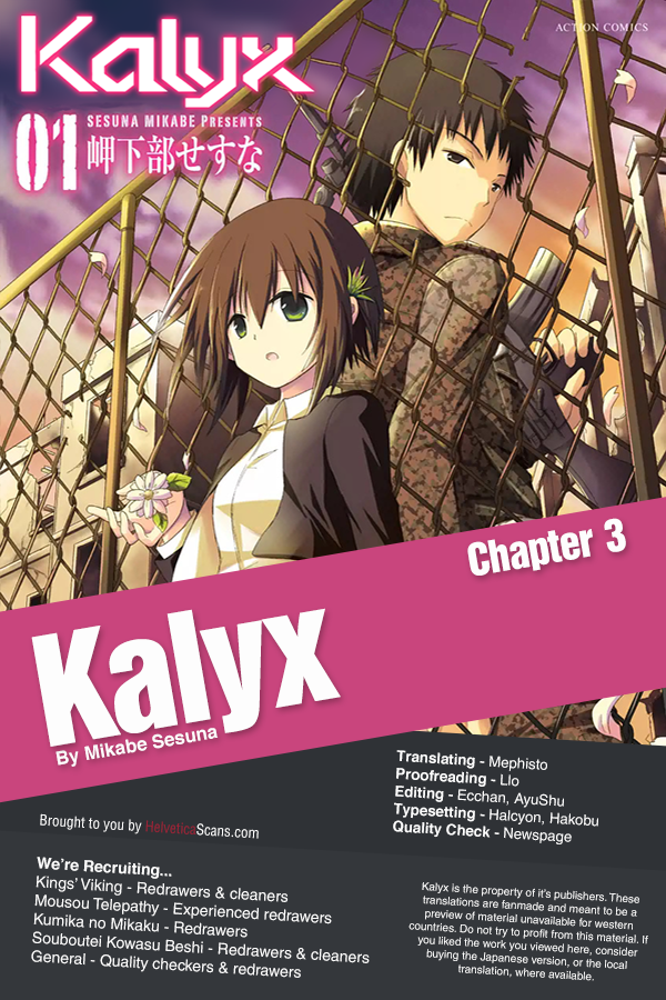 Kalyx Chapter 3 page 1 - Chapter 3: Please Go out with Me, Even If Only for a Short Period