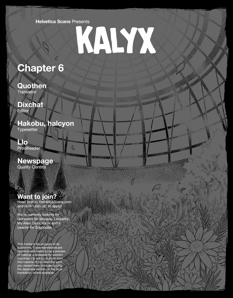 Kalyx Chapter 6 page 1 - Chapter 6: There’s No Way I’D Hate You