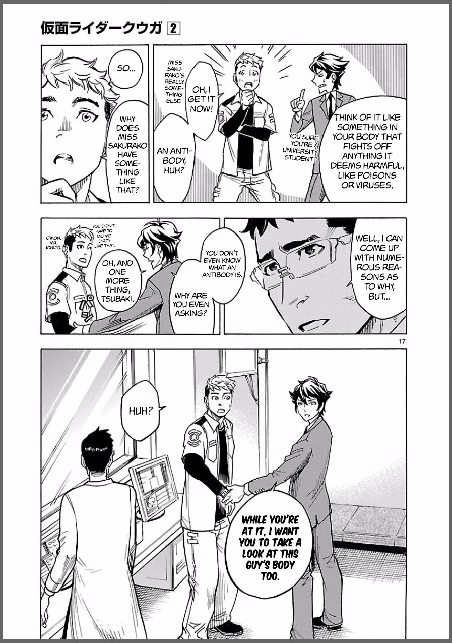 Kamen Rider Kuuga Chapter 6 page 17 - Chapter 6: Henshin (Transformation)