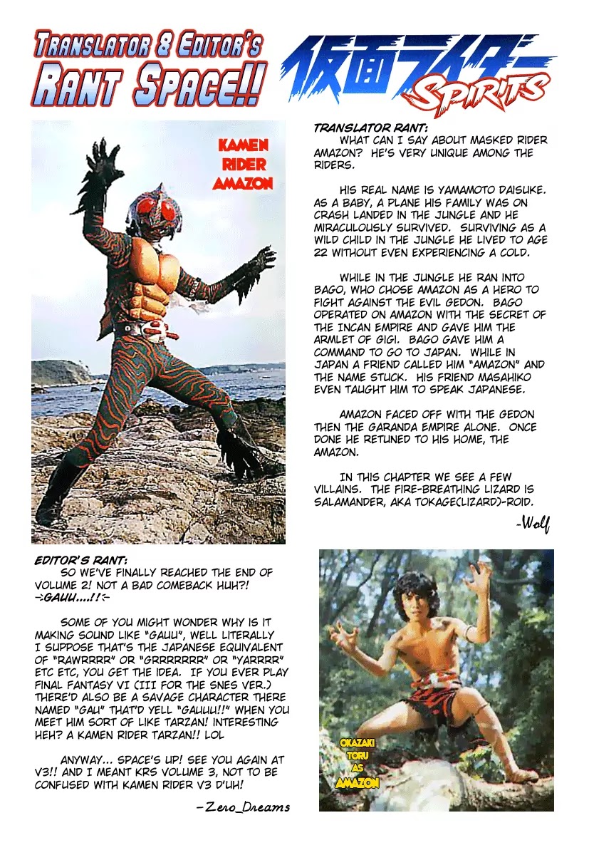 Kamen Rider Spirits Chapter 10 page 37 - Chapter 10 : Destroyer of the Jungle - Part 2