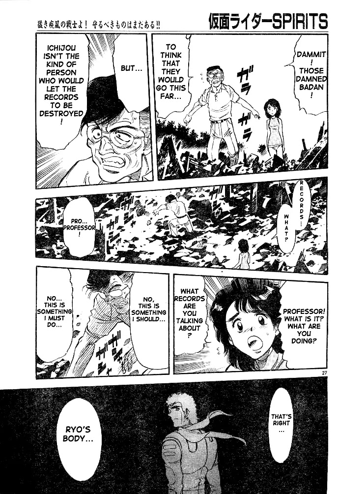 Kamen Rider Spirits Chapter 32 page 25 - Chapter 32 : Secrets