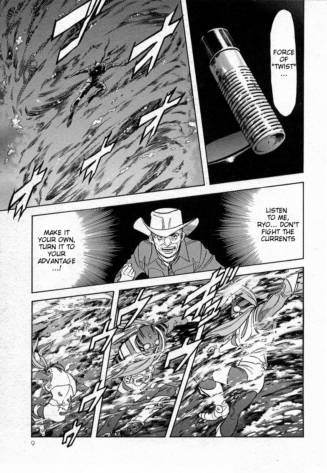 Kamen Rider Spirits Chapter 69 page 9 - Chapter 69: Whirlpool