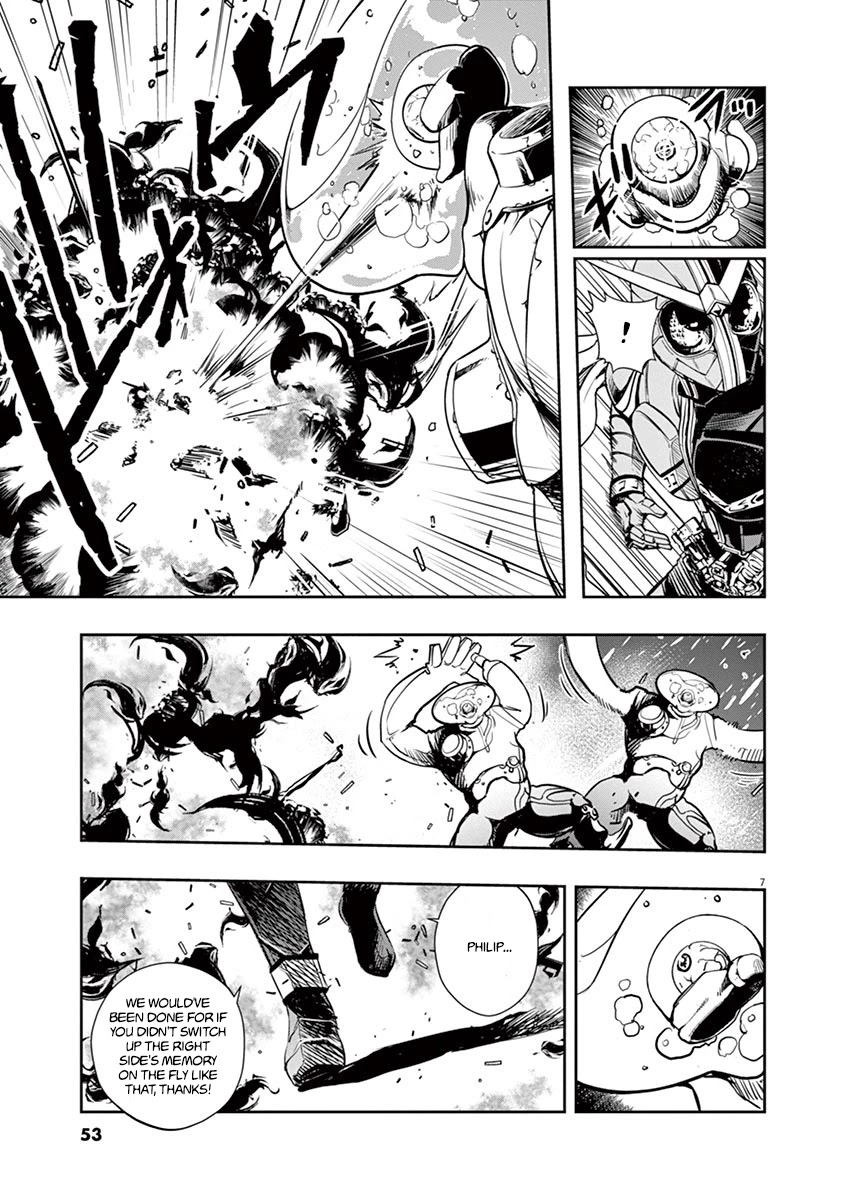 Kamen Rider W: Fuuto Tantei Chapter 21 page 7 - Chapter 21: The Closed k 3/Drunken Demon