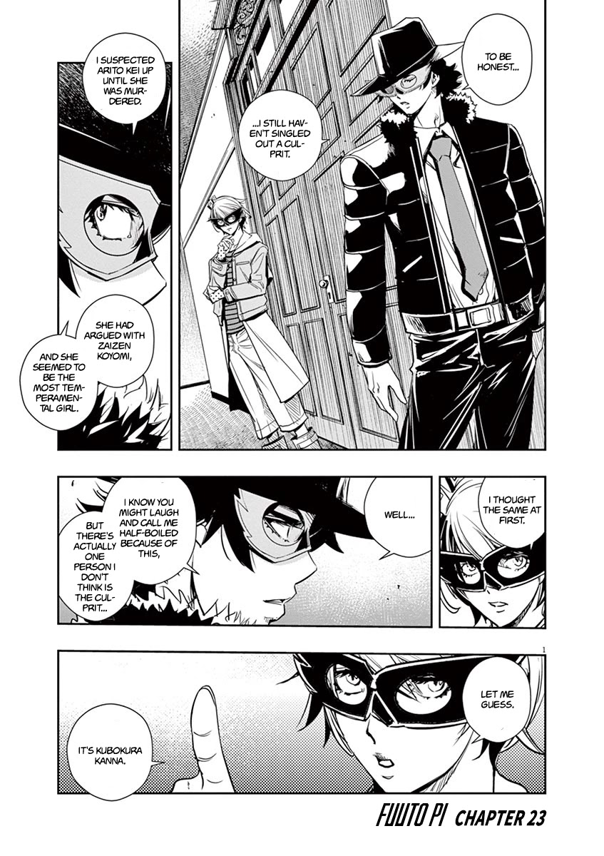 Kamen Rider W: Fuuto Tantei Chapter 23 page 1 - Chapter 23: The Closed k 5/Chain of Malice