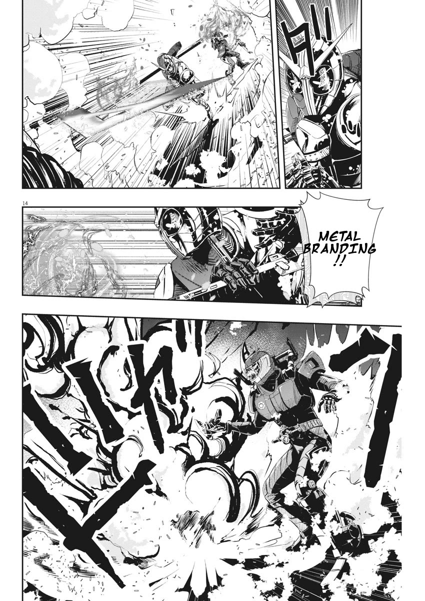 Kamen Rider W: Fuuto Tantei Chapter 40 page 14 - Chapter 40: Superhuman r, Part 3 / Keeper of The Black City