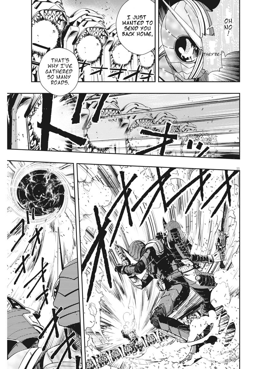Kamen Rider W: Fuuto Tantei Chapter 42 page 11 - Chapter 42: Superhuman r, Part 5/Corps From Hell