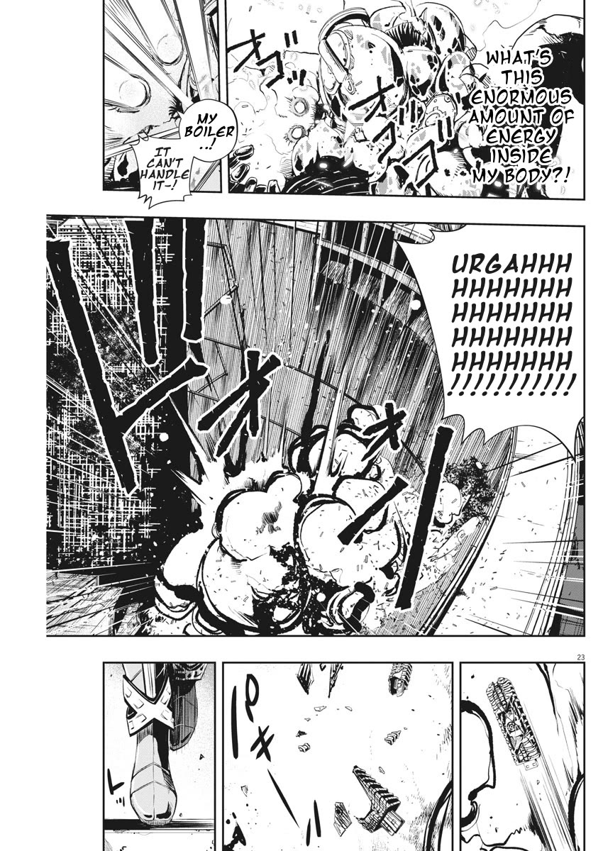 Kamen Rider W: Fuuto Tantei Chapter 45 page 23 - Chapter 45: Superhuman r, Part 8/That Man, Has a High Fever