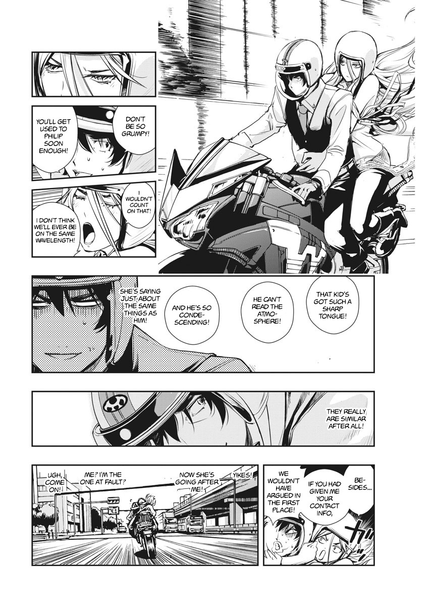 Kamen Rider W: Fuuto Tantei Chapter 9 page 14 - Chapter 9: The Worst m 1/valkyrie's bodyguard