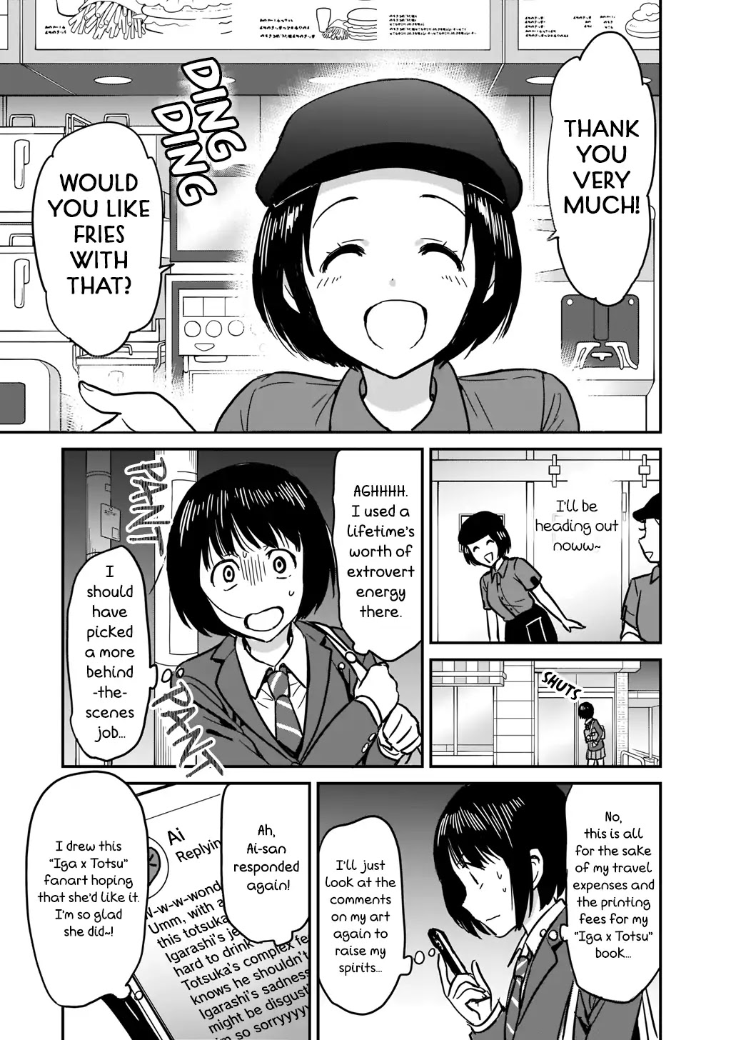 Kami eshi JK to OL fujoshi Chapter 1 page 18 - Chapter 1: Standing right in front of me was a goddess