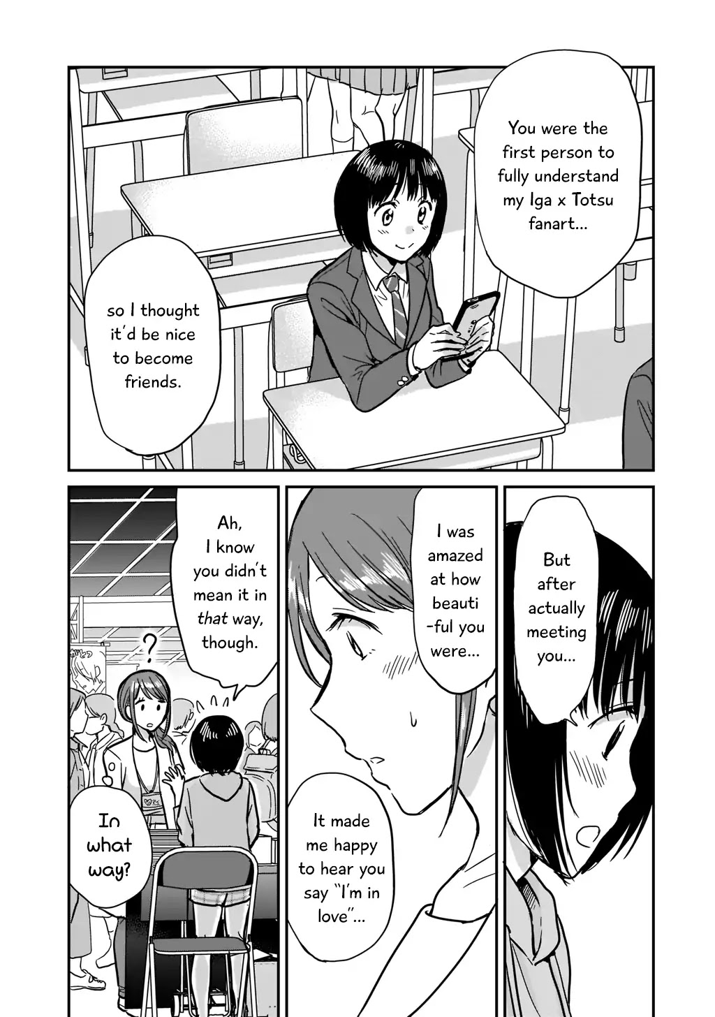 Kami eshi JK to OL fujoshi Chapter 1 page 37 - Chapter 1: Standing right in front of me was a goddess
